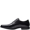 CLARKS MENS T/CAP LACE SHOE - BLACK LEATHER